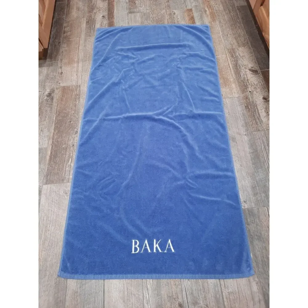 Royal Comfort Beach Towel with BAKA written GAG Gift Means IDIOT in Japanese